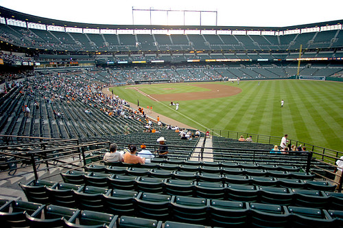 poor attendance at Oriole Park at Camden Yards