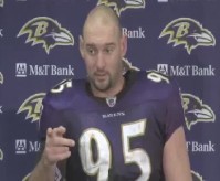 Jarret Johnson of the Baltimore Ravens