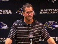 John Harbaugh speaks at his press conference